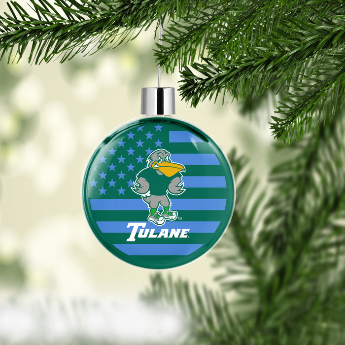 Tulane University Christmas Ornament Flat Round