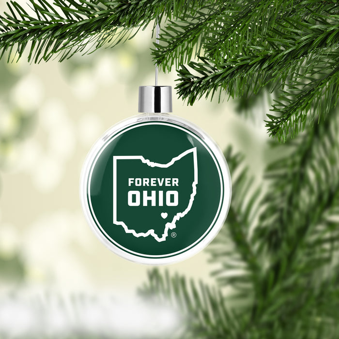 Ohio University Christmas Ornament Flat Round