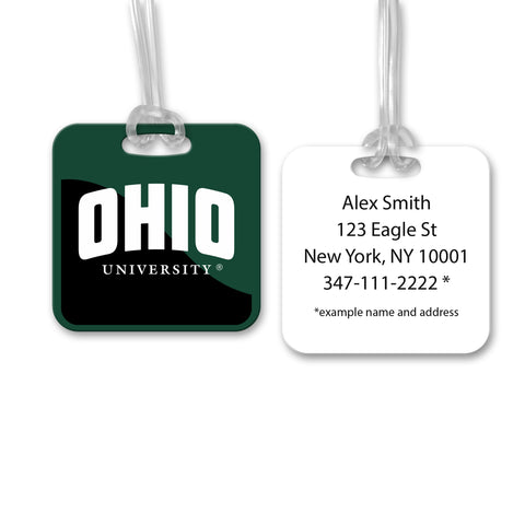 Ohio University Luggage Bag Tag (square)