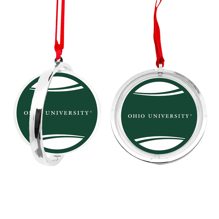 Ohio University Christmas Reversible Flat Round Ornament