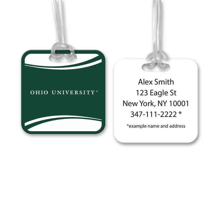 Ohio University Luggage Bag Tag (square)