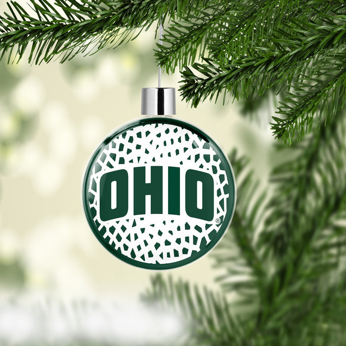 Ohio University Christmas Ornament Flat Round