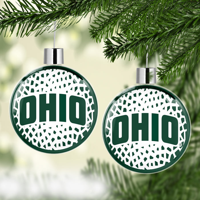 Ohio University Christmas Ornament Flat Round