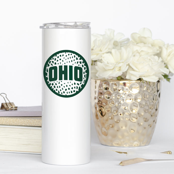 Ohio University Stainless Steel Skinny Tumbler 20 OZ