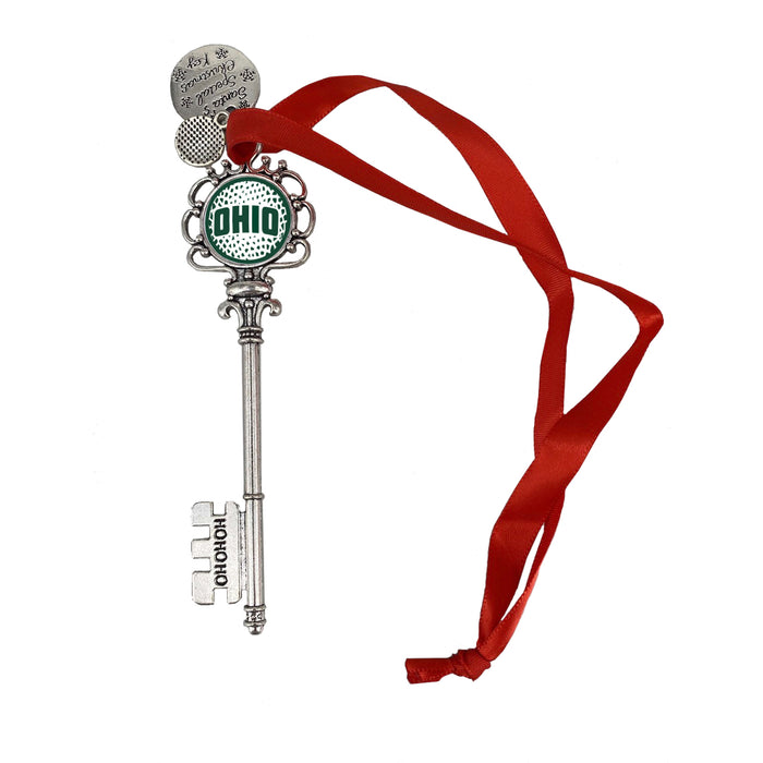 Ohio University Christmas Ornament Santa Magic Key