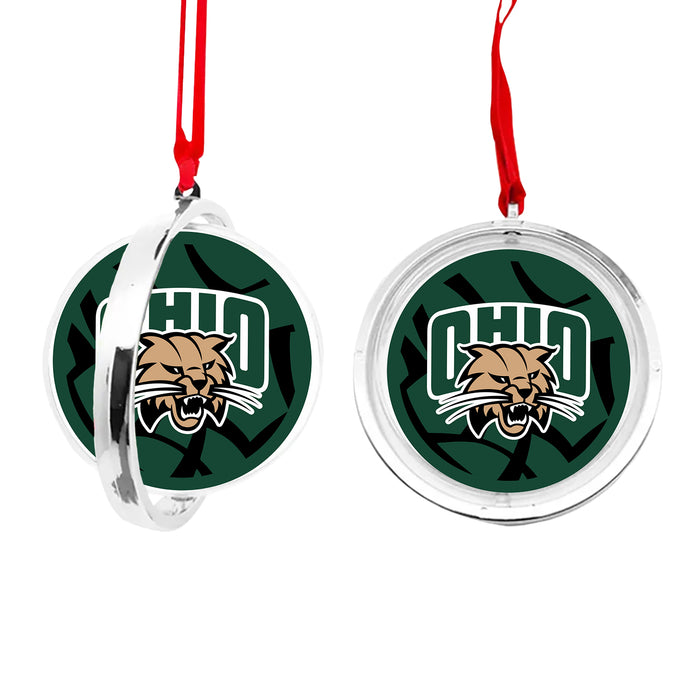 Ohio University Christmas Reversible Flat Round Ornament