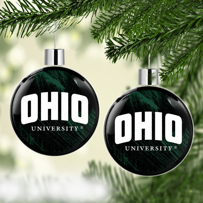 Ohio University Christmas Ornament Flat Round