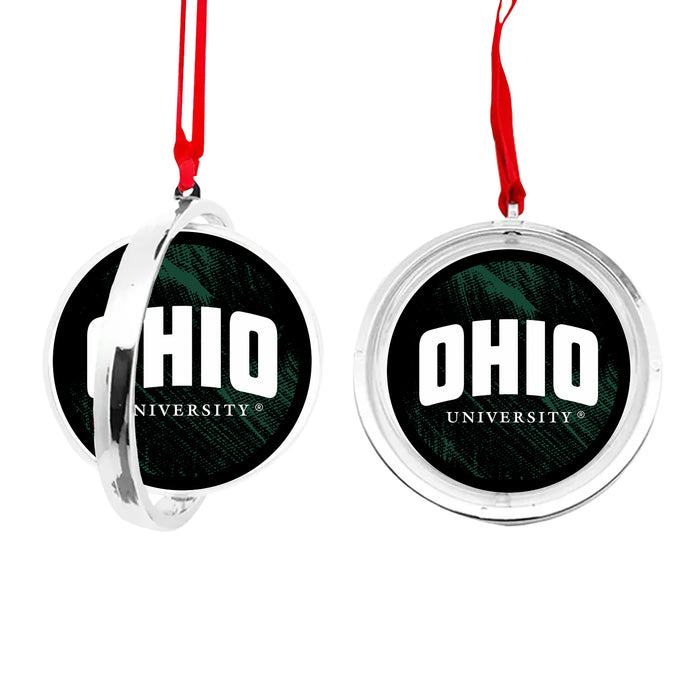 Ohio University Christmas Reversible Flat Round Ornament
