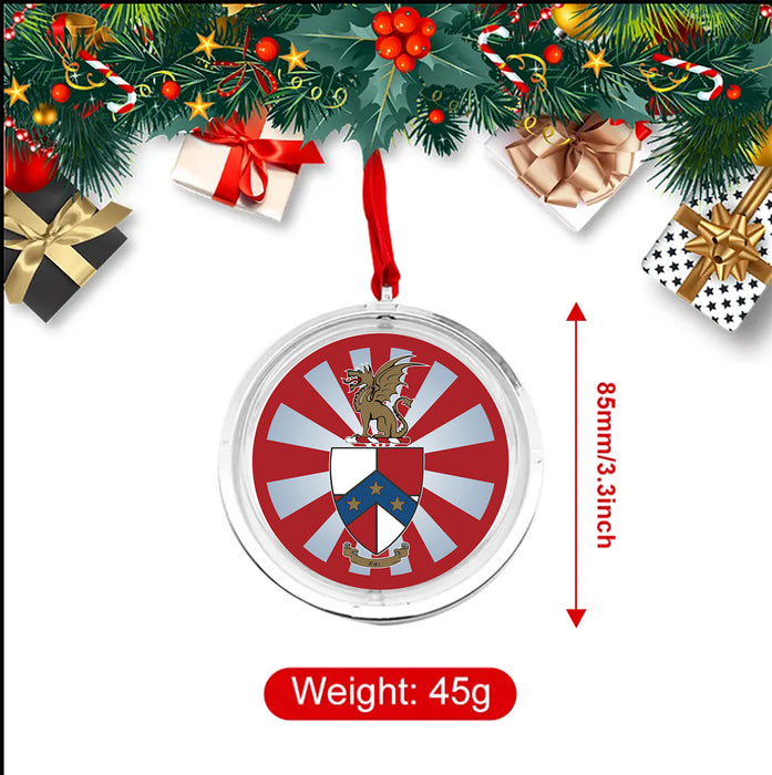 Beta Theta Pi Christmas Reversible Flat Round Ornament