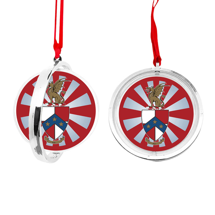 Beta Theta Pi Christmas Reversible Flat Round Ornament