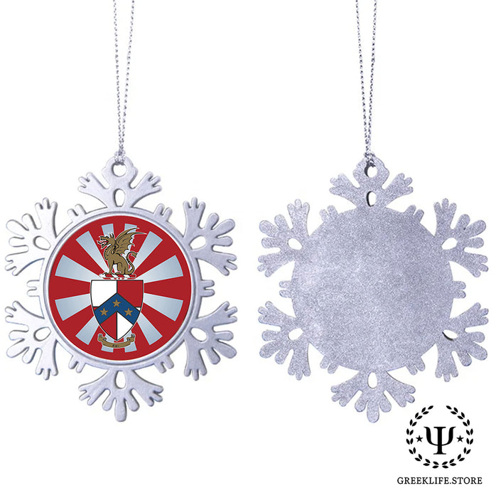 Beta Theta Pi Christmas Ornament - Snowflake Metal