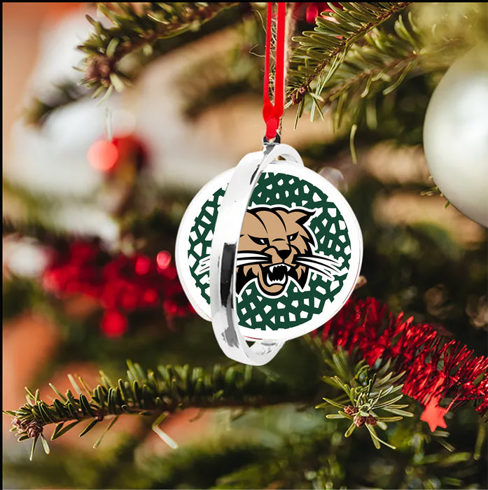 Ohio University Christmas Reversible Flat Round Ornament