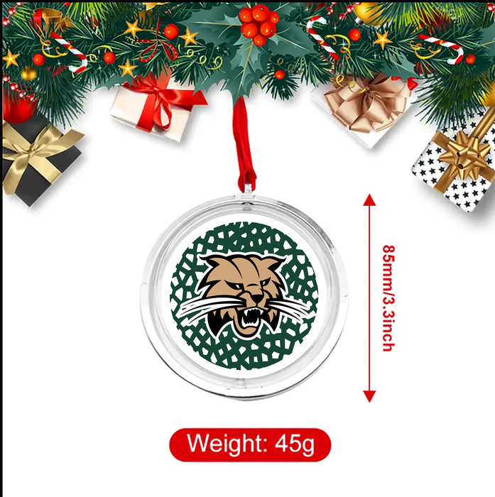 Ohio University Christmas Reversible Flat Round Ornament