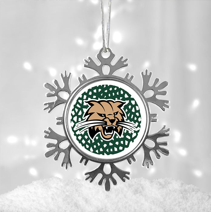 Ohio University Christmas Ornament - Snowflake Metal