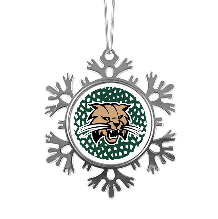Ohio University Christmas Ornament - Snowflake Metal