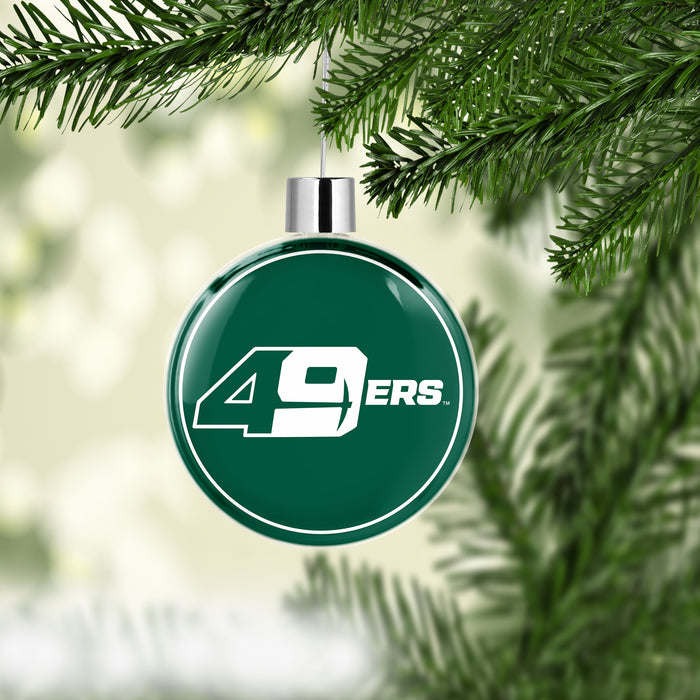 University of North Carolina at Charlotte Christmas Ornament Flat Round