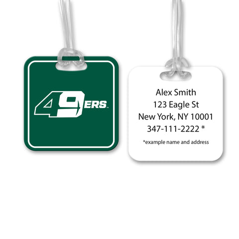 University of North Carolina at Charlotte Luggage Bag Tag (square)
