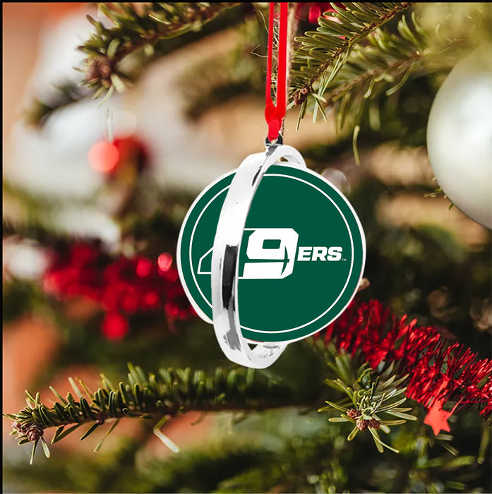 University of North Carolina at Charlotte Christmas Reversible Flat Round Ornament