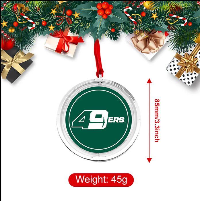 University of North Carolina at Charlotte Christmas Reversible Flat Round Ornament