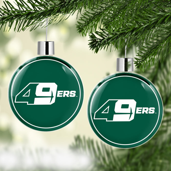 University of North Carolina at Charlotte Christmas Ornament Flat Round