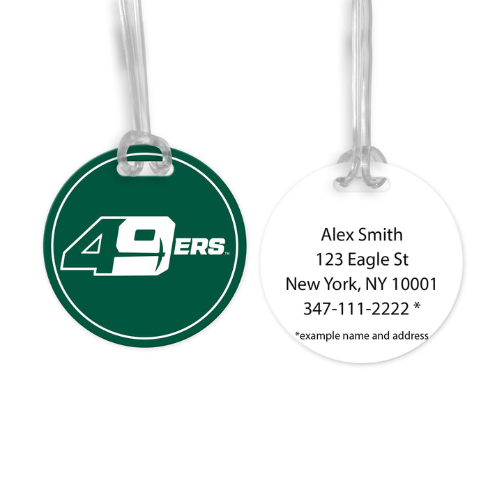 University of North Carolina at Charlotte Luggage Bag Tag (round)
