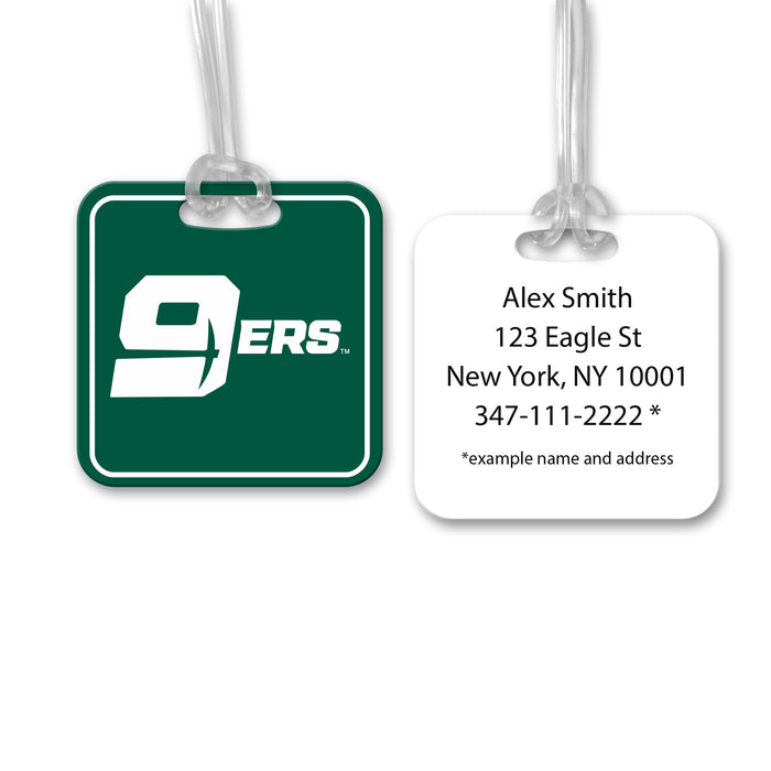 University of North Carolina at Charlotte Luggage Bag Tag (square)