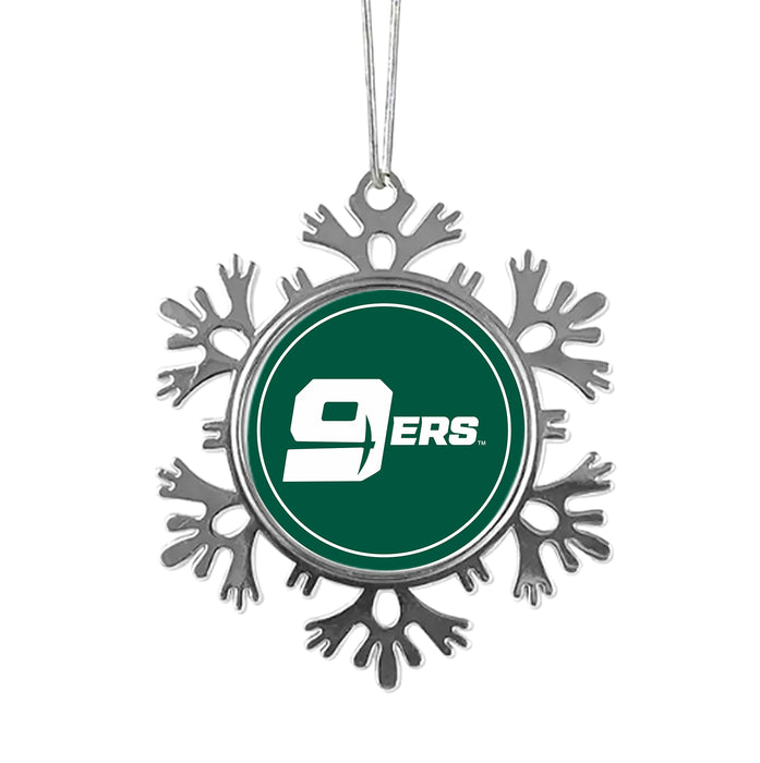 University of North Carolina at Charlotte Christmas Ornament - Snowflake Metal