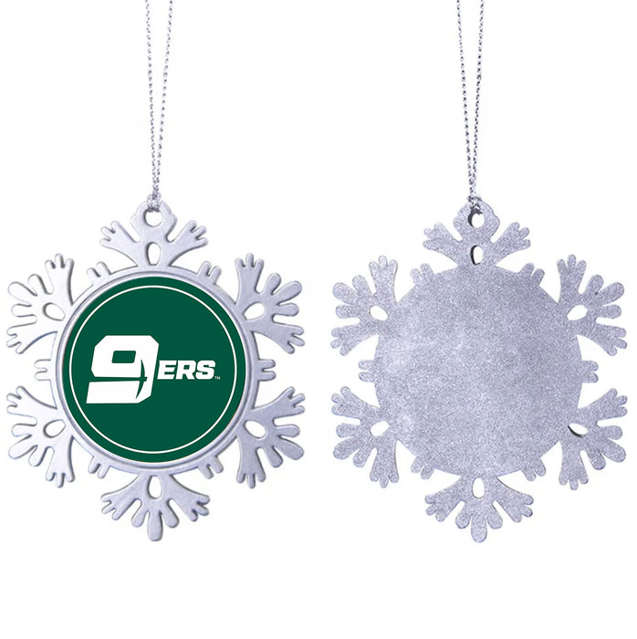 University of North Carolina at Charlotte Christmas Ornament - Snowflake Metal
