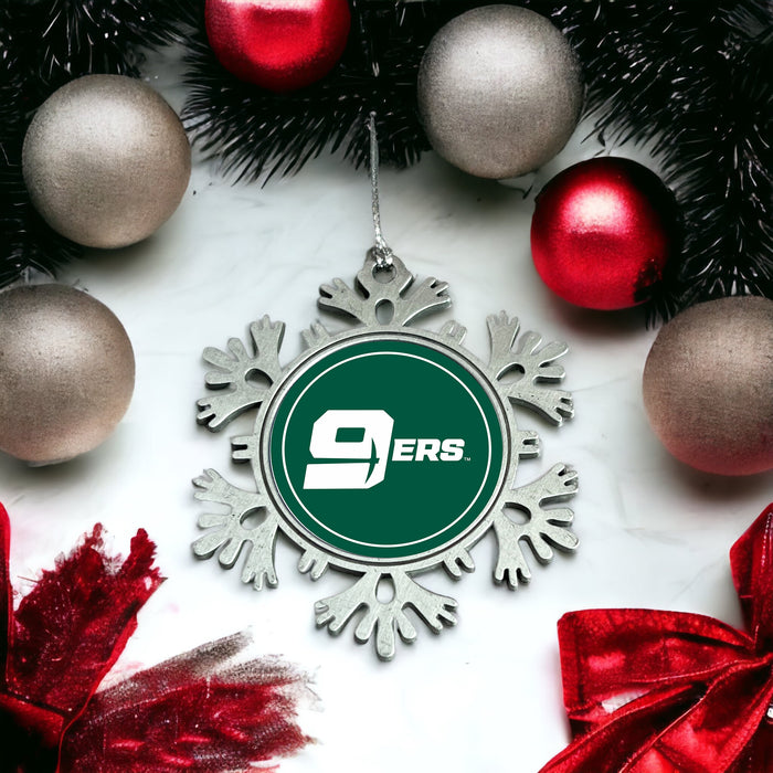 University of North Carolina at Charlotte Christmas Ornament - Snowflake Metal