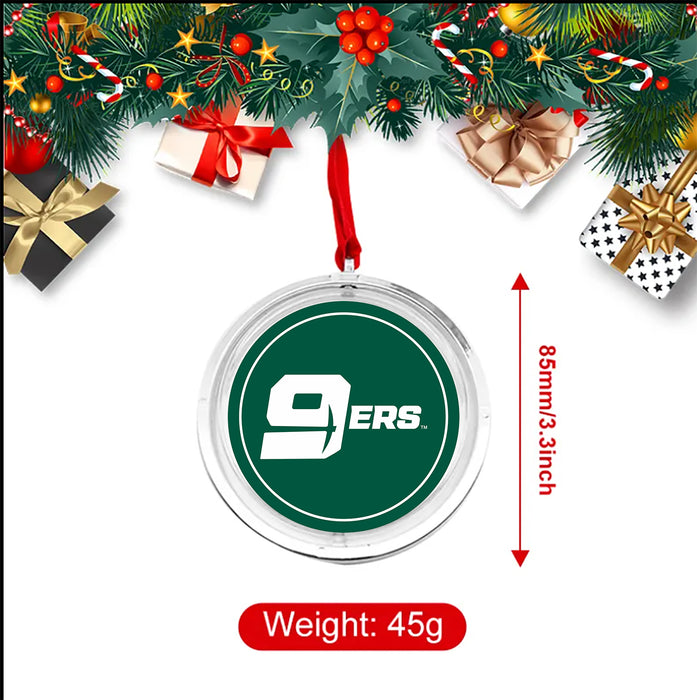 University of North Carolina at Charlotte Christmas Reversible Flat Round Ornament