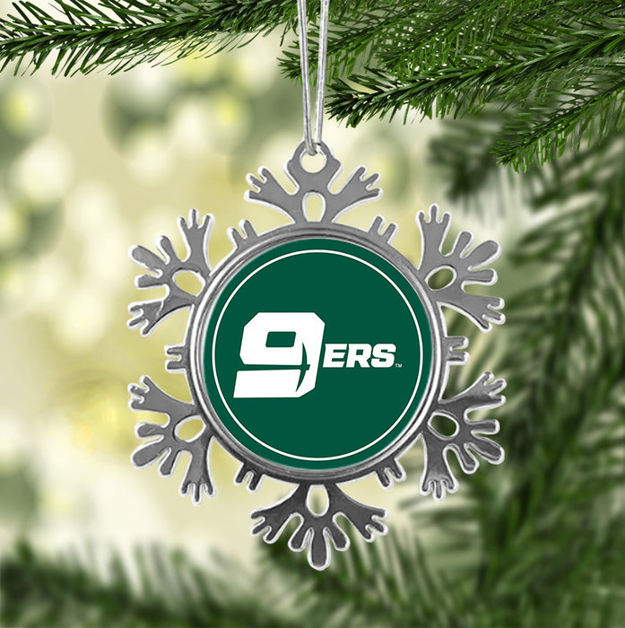University of North Carolina at Charlotte Christmas Ornament - Snowflake Metal