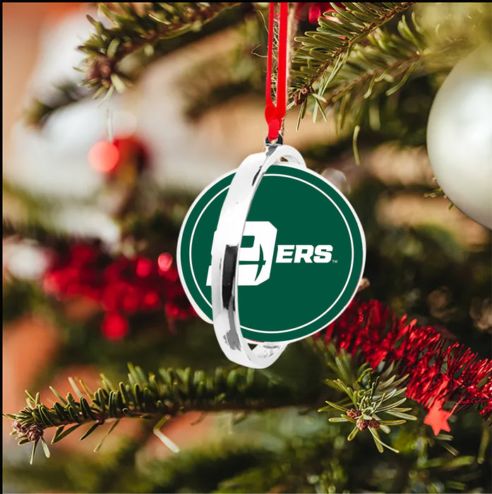 University of North Carolina at Charlotte Christmas Reversible Flat Round Ornament