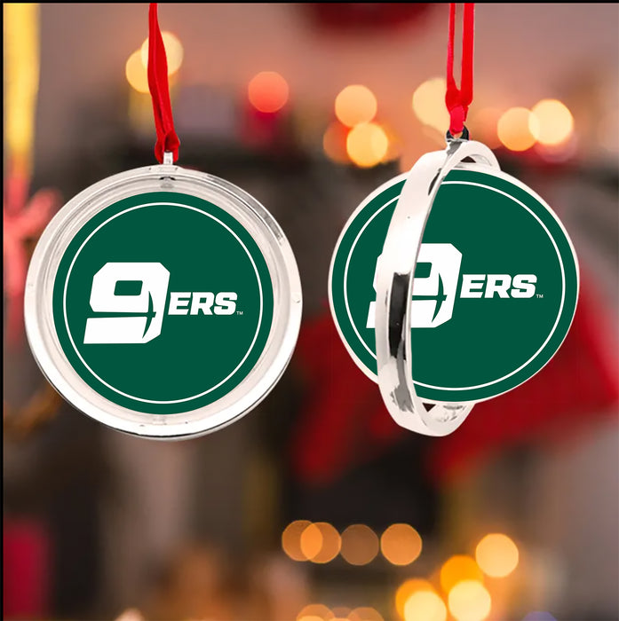 University of North Carolina at Charlotte Christmas Reversible Flat Round Ornament