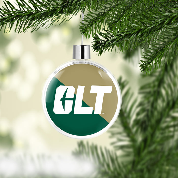 University of North Carolina at Charlotte Christmas Ornament Flat Round