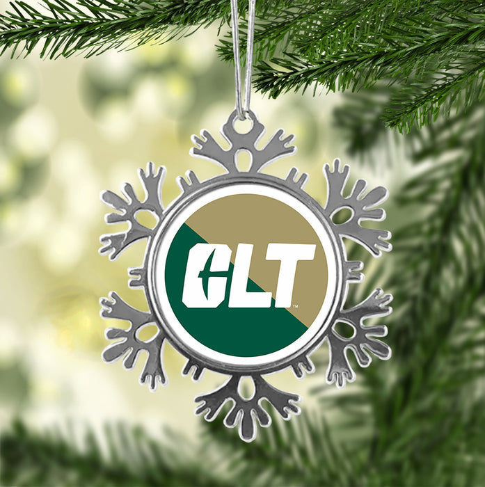 University of North Carolina at Charlotte Christmas Ornament - Snowflake Metal