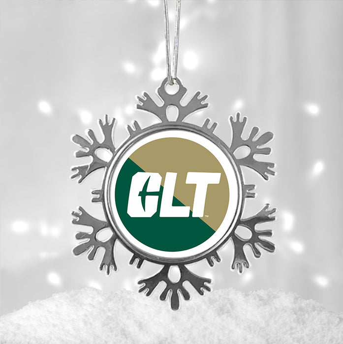 University of North Carolina at Charlotte Christmas Ornament - Snowflake Metal