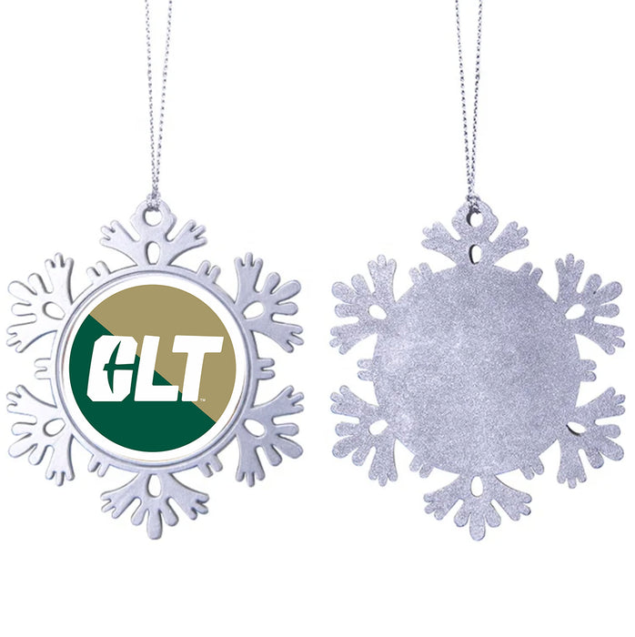 University of North Carolina at Charlotte Christmas Ornament - Snowflake Metal