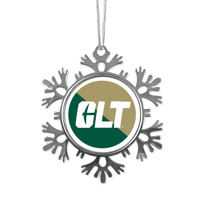 University of North Carolina at Charlotte Christmas Ornament - Snowflake Metal