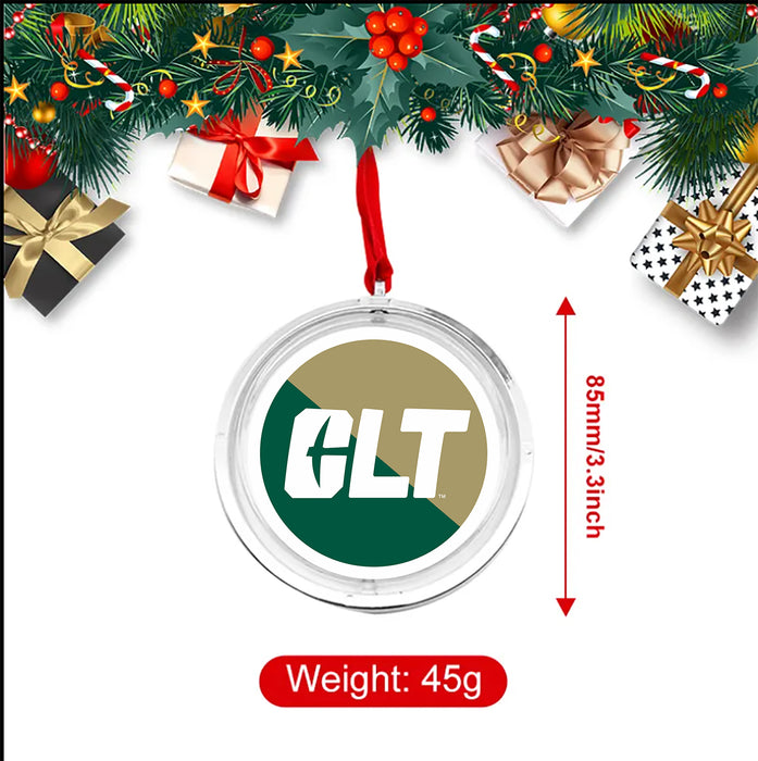 University of North Carolina at Charlotte Christmas Reversible Flat Round Ornament