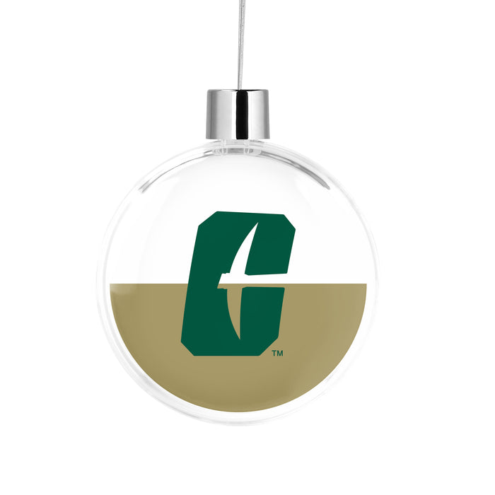 University of North Carolina at Charlotte Christmas Ornament Flat Round