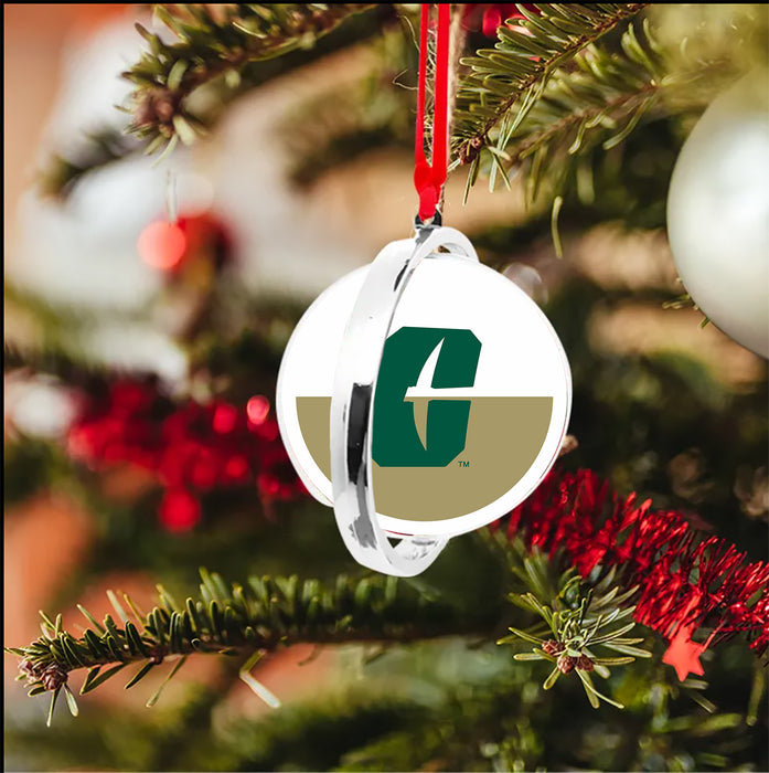 University of North Carolina at Charlotte Christmas Reversible Flat Round Ornament