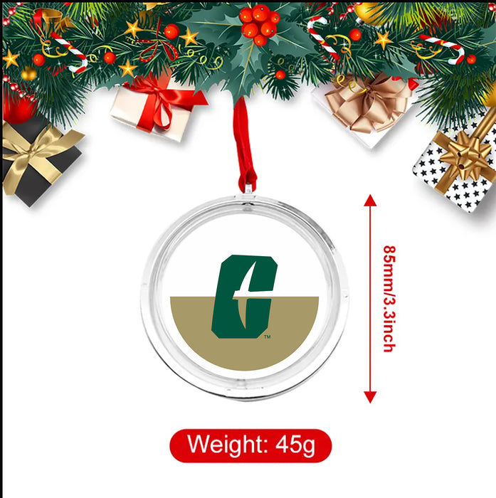 University of North Carolina at Charlotte Christmas Reversible Flat Round Ornament