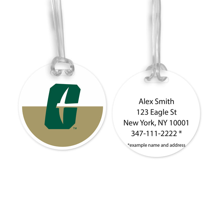 University of North Carolina at Charlotte Luggage Bag Tag (round)