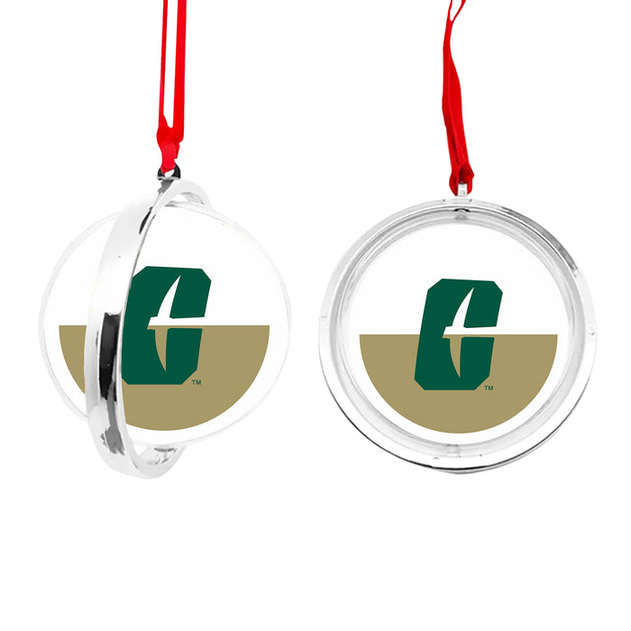 University of North Carolina at Charlotte Christmas Reversible Flat Round Ornament