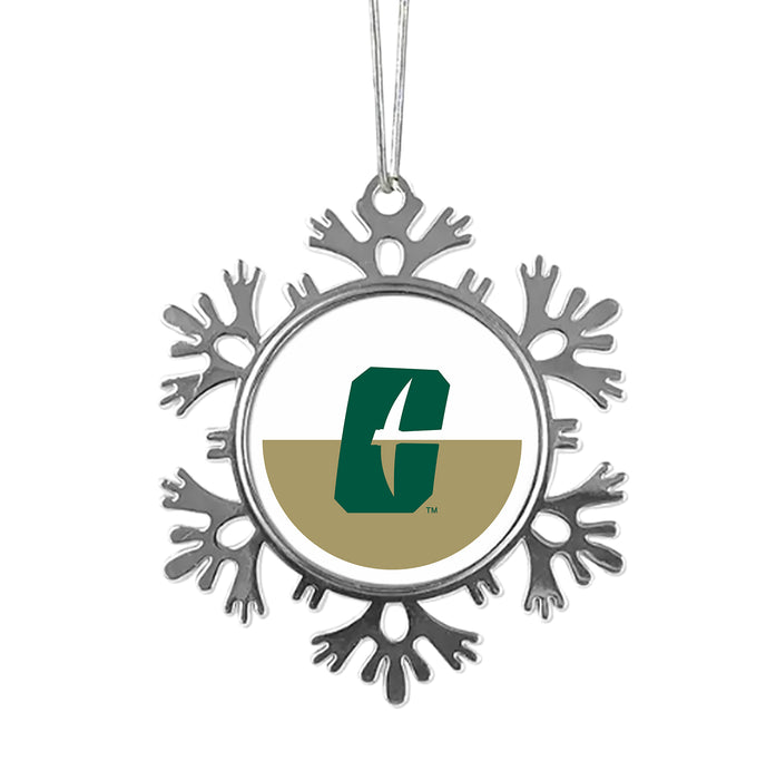 University of North Carolina at Charlotte Christmas Ornament - Snowflake Metal