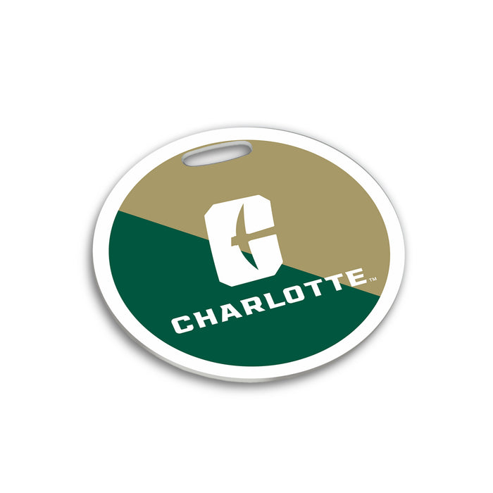 University of North Carolina at Charlotte Luggage Bag Tag (round)