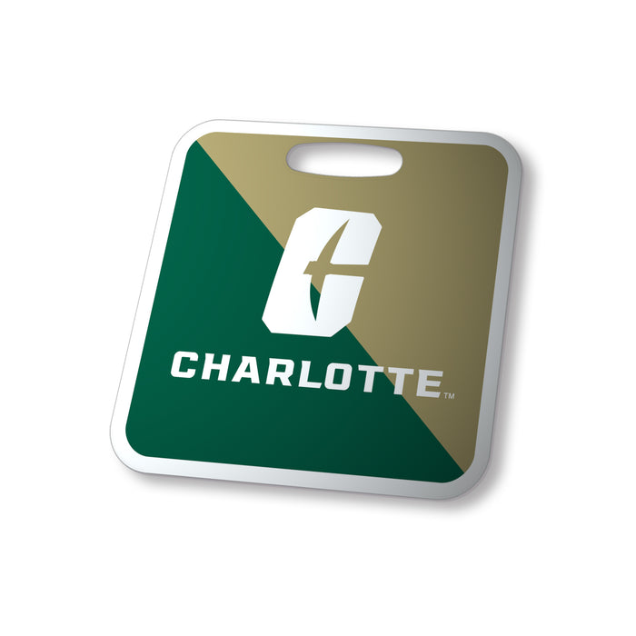 University of North Carolina at Charlotte Luggage Bag Tag (square)