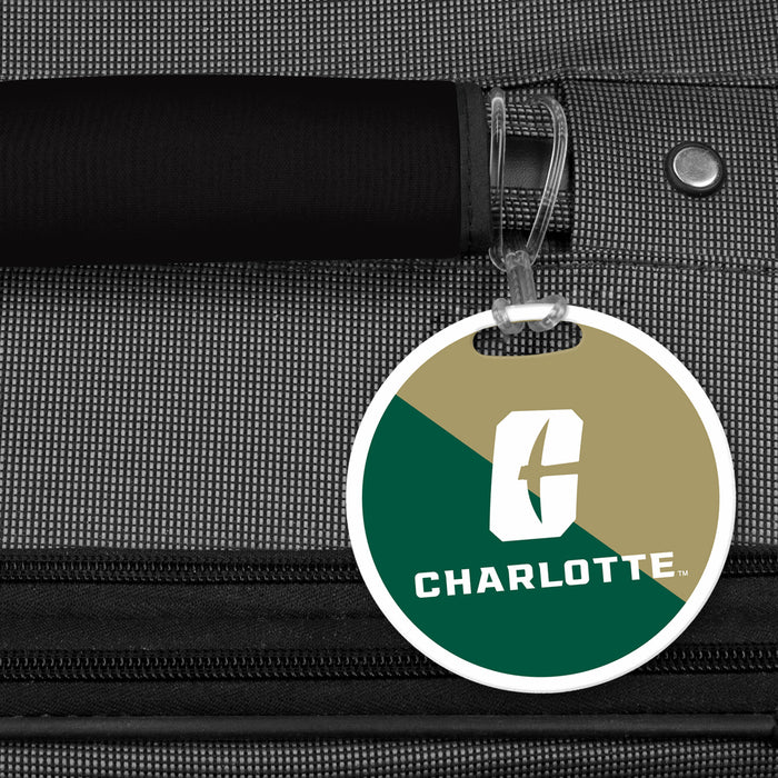 University of North Carolina at Charlotte Luggage Bag Tag (round)