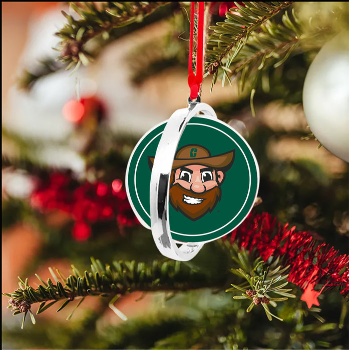 University of North Carolina at Charlotte Christmas Reversible Flat Round Ornament