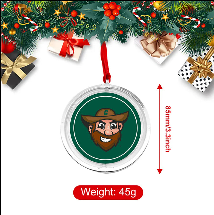 University of North Carolina at Charlotte Christmas Reversible Flat Round Ornament